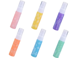 Conjunto De 6 Frascos De Vidro Grosso Com Spray Para Óleos Essenciais E Fragrâncias.