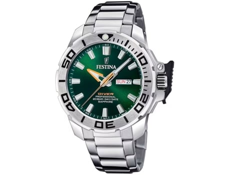 Reloj Hombre FESTINA F20665/2 Verde Plateado