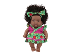 Muñeca Africana Negra De 20 Cm, Muñeca Adorable Teñida Con La Técnica Tie-dye, Muñeca De Consuelo, Juguete Para Niños