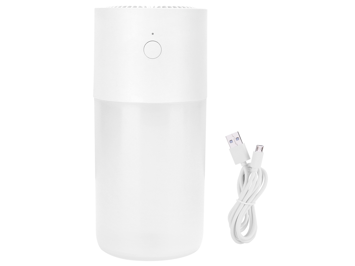 Humidificador ultrasónico portátil mini USB de 300 ml con luz nocturna para coche, hogar y oficina.