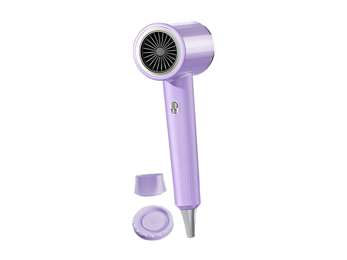 Secador de pelo portátil potente de 2400 W para uso doméstico, de peluquería y de viaje, Ly Ebike - Secador de pelo iónico violeta