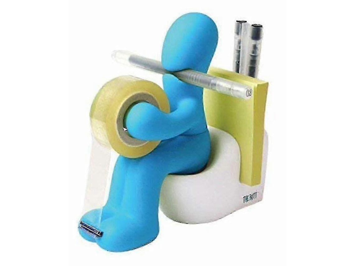 Dispensador de cinta 25 26, soporte para accesorios de oficina, escritorio GOKOCO (azul)