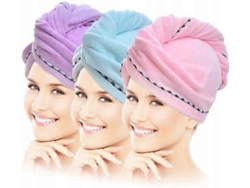 Juego de 3 toallas de microfibra para el cabello de secado rápido Rosewell