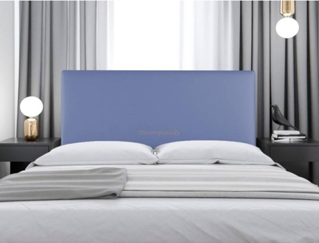 Cabecero DECORQUALITY Londres (Azul - Polipiel - 105 x 70 cm)