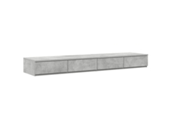 Maison Exclusive - Cajones De Cama Con Cajón Gris Concreto 150 X 36,5 X 16,5 Cm