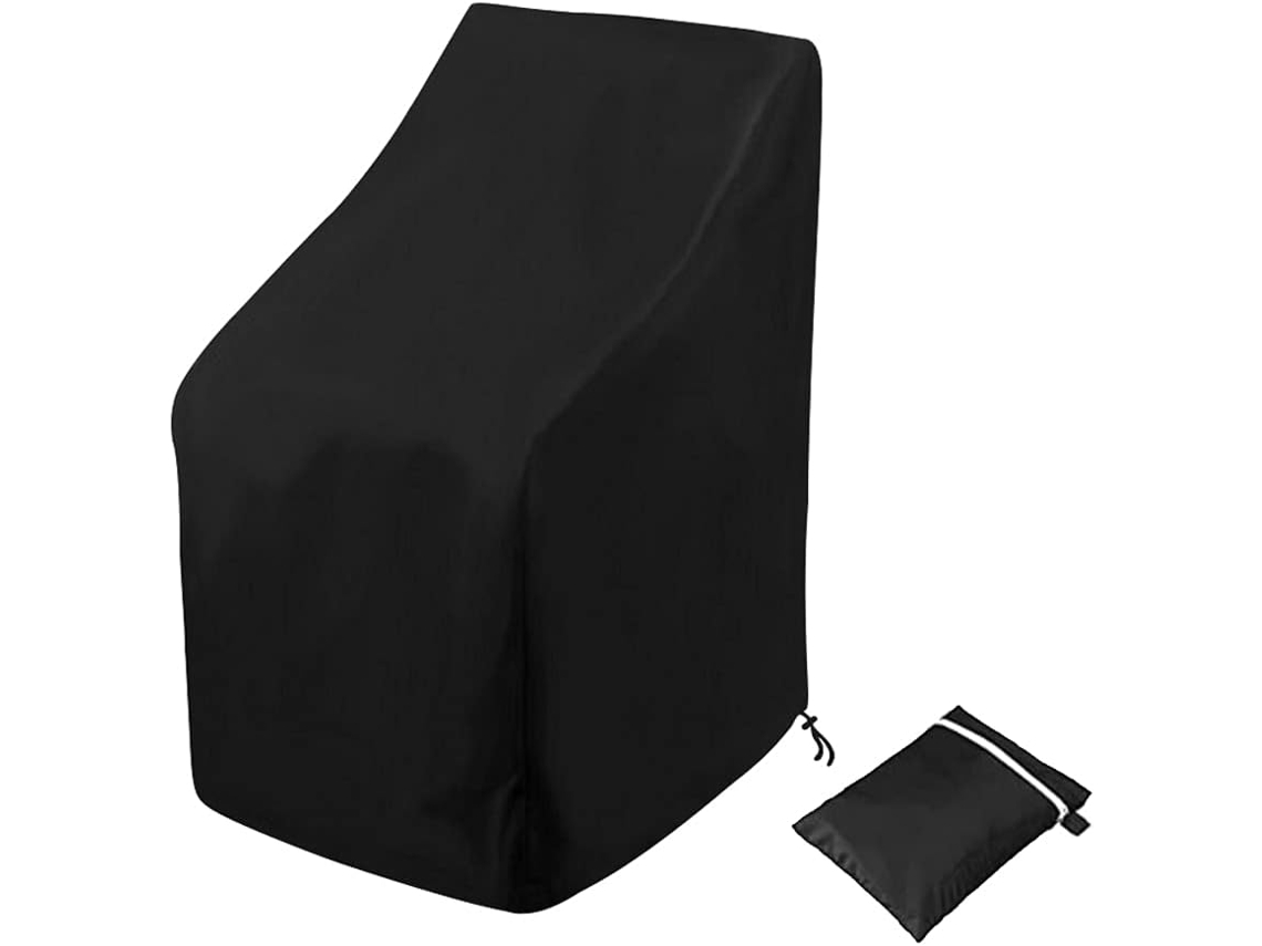 Capa Protectora Para Sillas Apilables Jardín Antivinha Anti-uv 64x64x70 Y 64x64x120 Cm