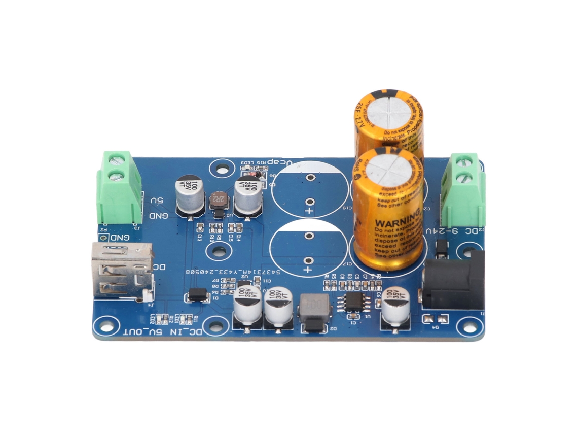 Sistema De Alimentación Ininterrumpida (ups) Con Supercondensador Para Rpi 9-24v, Entrada 5v 3a, Salida 10-60s, Resistencia.