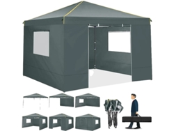 Gazebo, tela impermeable, fácil montaje, OEM gris