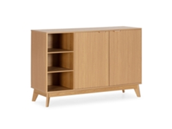 Aparador Oporto, 2 puertas, 3 espacios, efecto roble, Vs Venta Stock