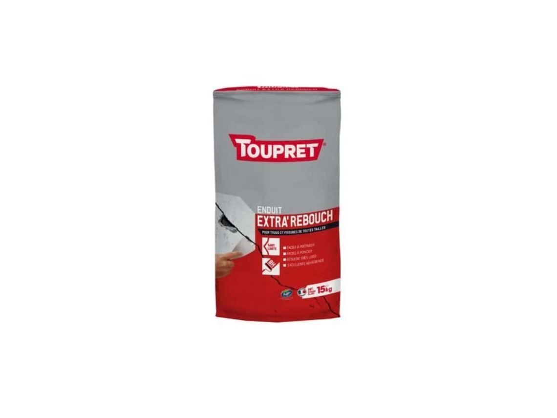 Rebouchage - Toupret - Rebouch extra - Polvo - 15 kg - Listo para usar - Interior