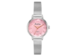 Reloj De Pulsera De Cuarzo Simple Link Para Mujer (rosa)