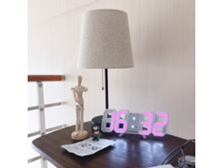Reloj Mural Led 3d Con Display De Fecha Y Temperatura, Alarma Digital Para Hogar Y Oficina