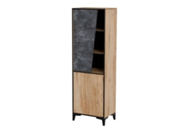 Cama 2d Librería Ovo 50x38xh182.5 Roble/hormigón Cama Meble