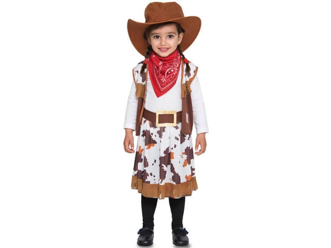 Disfraz de Niña DISFRAZZES Sheriff (Talla: 3 a 4 años)