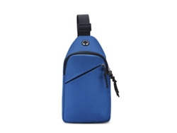 Mochila de pecho Yuysan para deportes y uso casual, gran capacidad, ultraligera e impermeable, color azul claro.