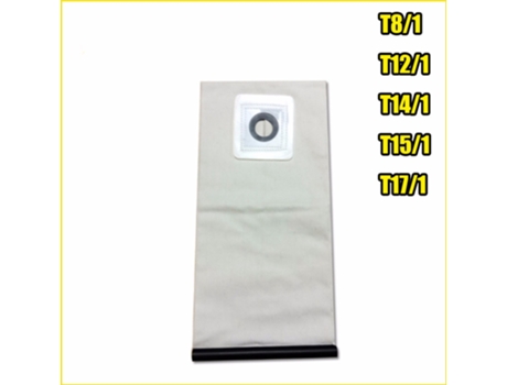 Bolsas de filtro de polvo lavables de alta calidad para tela aspiradora KARCHER T8/1 T12/1 T14/1 T15/1 T17/1 piezas de aspiradora