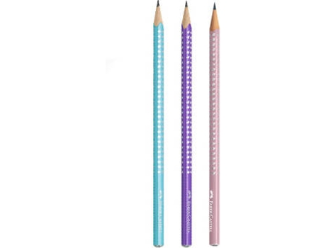 Lápiz de Grafito FABER-CASTELL Sparkle (Multicolor - 3 Und)