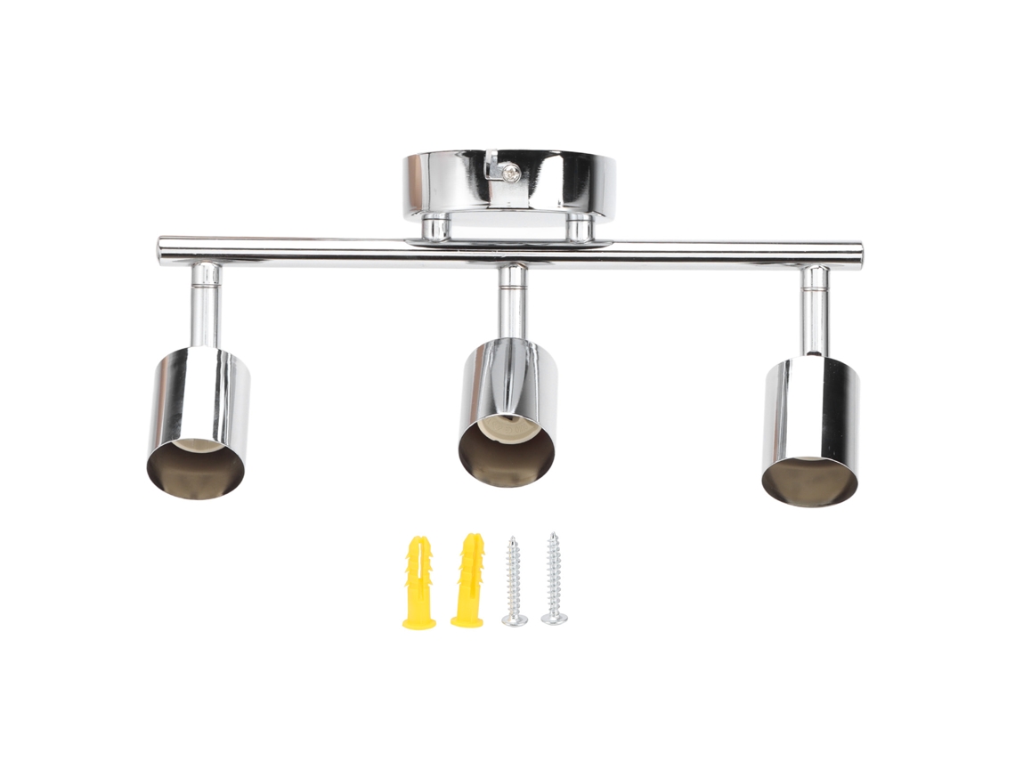 2026-base De Foco De Pista Led Ajustable 3 Vías Rotatoria Para Techo, Ideal Para Dormitorio, Comedor, Sala Y Centro Comercial