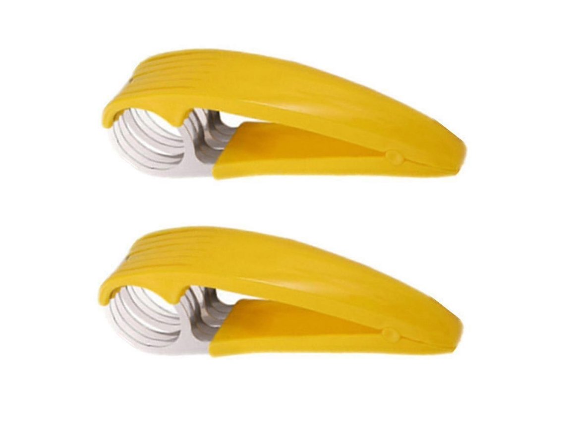 Cortador, pelador y rebanador de plátanos Tizzy para ensaladas de frutas y verduras en ABS y acero inoxidable.