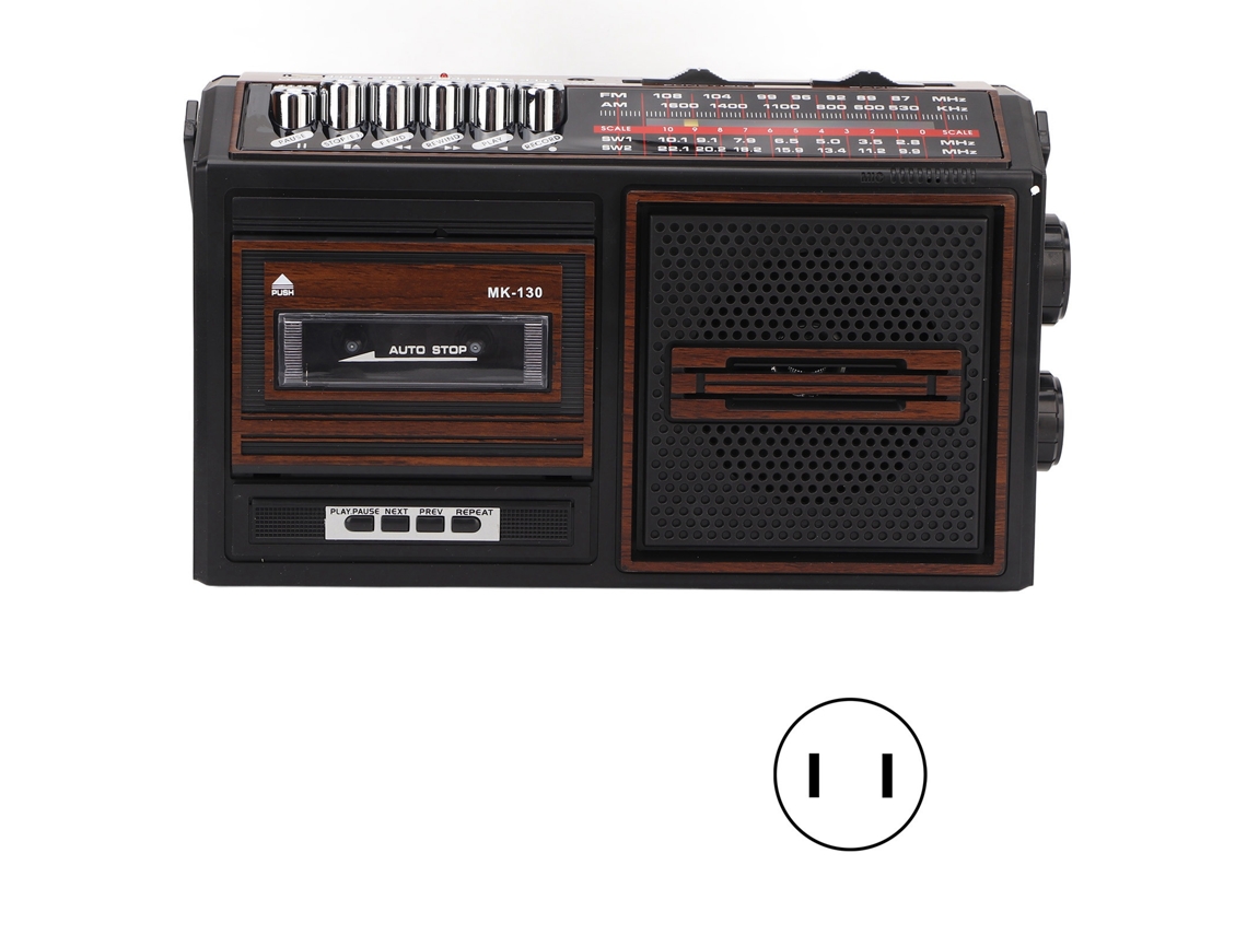 Grabadora de cinta sin ruido para radio AM/FM