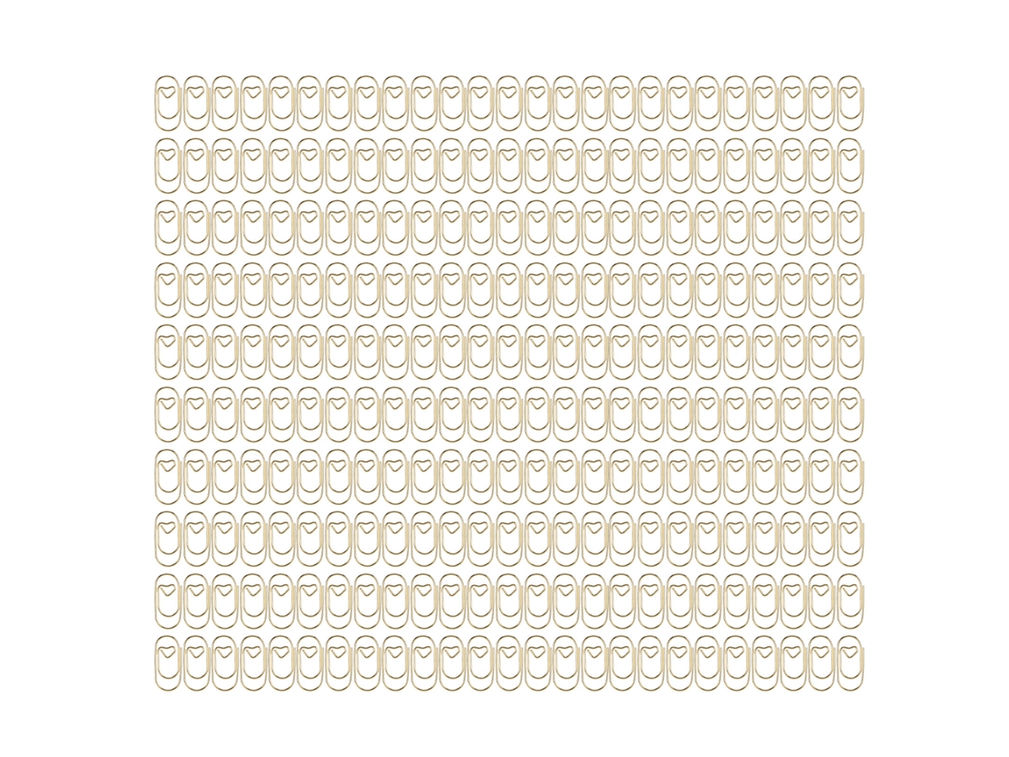 250 Clips De Papel Pequeños Y Elegantes Con Forma De Corazón Dorado Para El Hogar, La Escuela Y La Oficina.