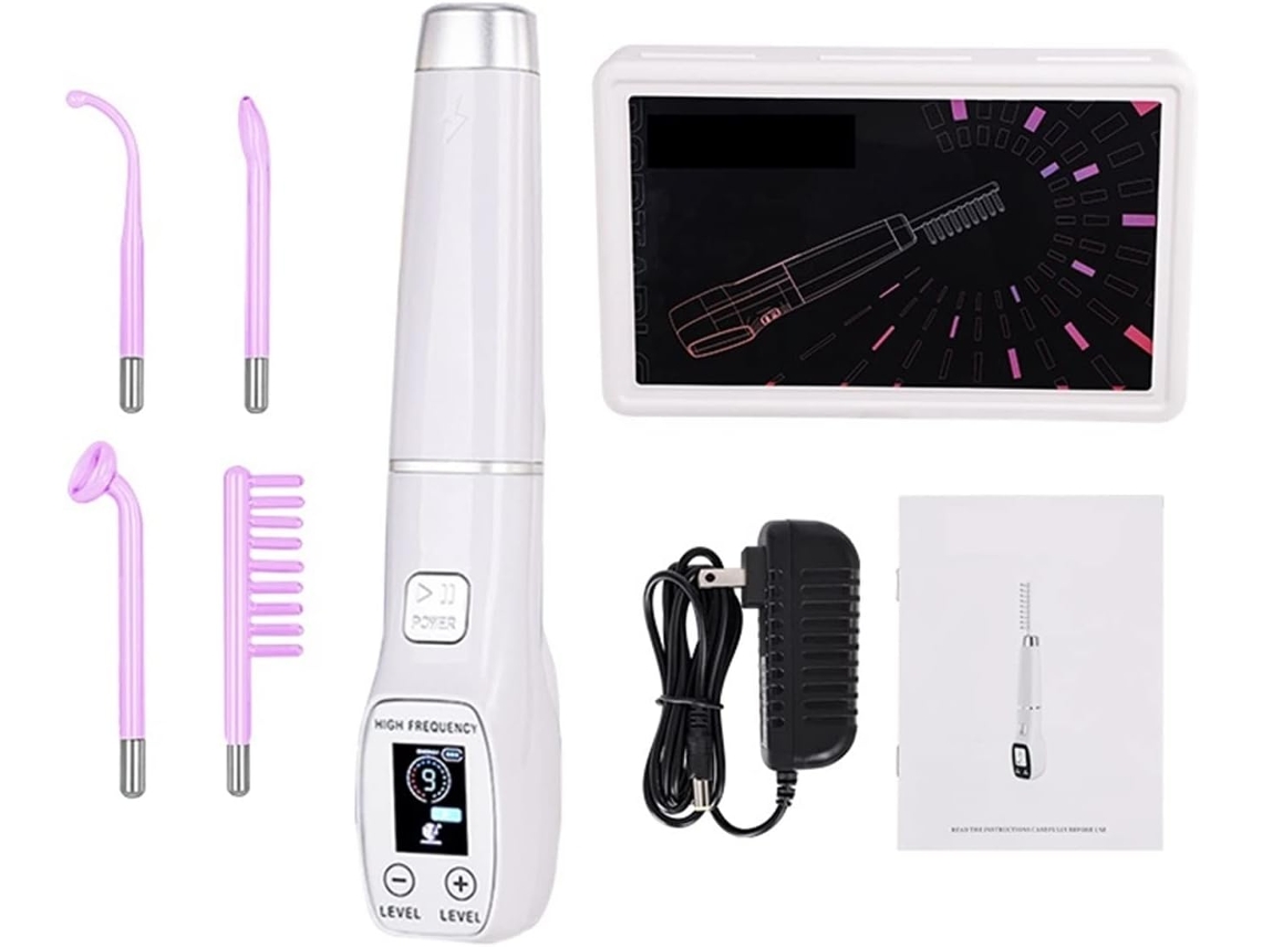 Máquina Facial De Alta Frecuencia Con Pantalla Táctil Para El Cuidado De La Piel Con Acné, Con Varilla De Argón Y Neón.