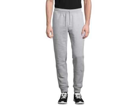 Pantalones Deportivos de Hombre para Fitness SOL'S Chándal Jumbo Gris (M)
