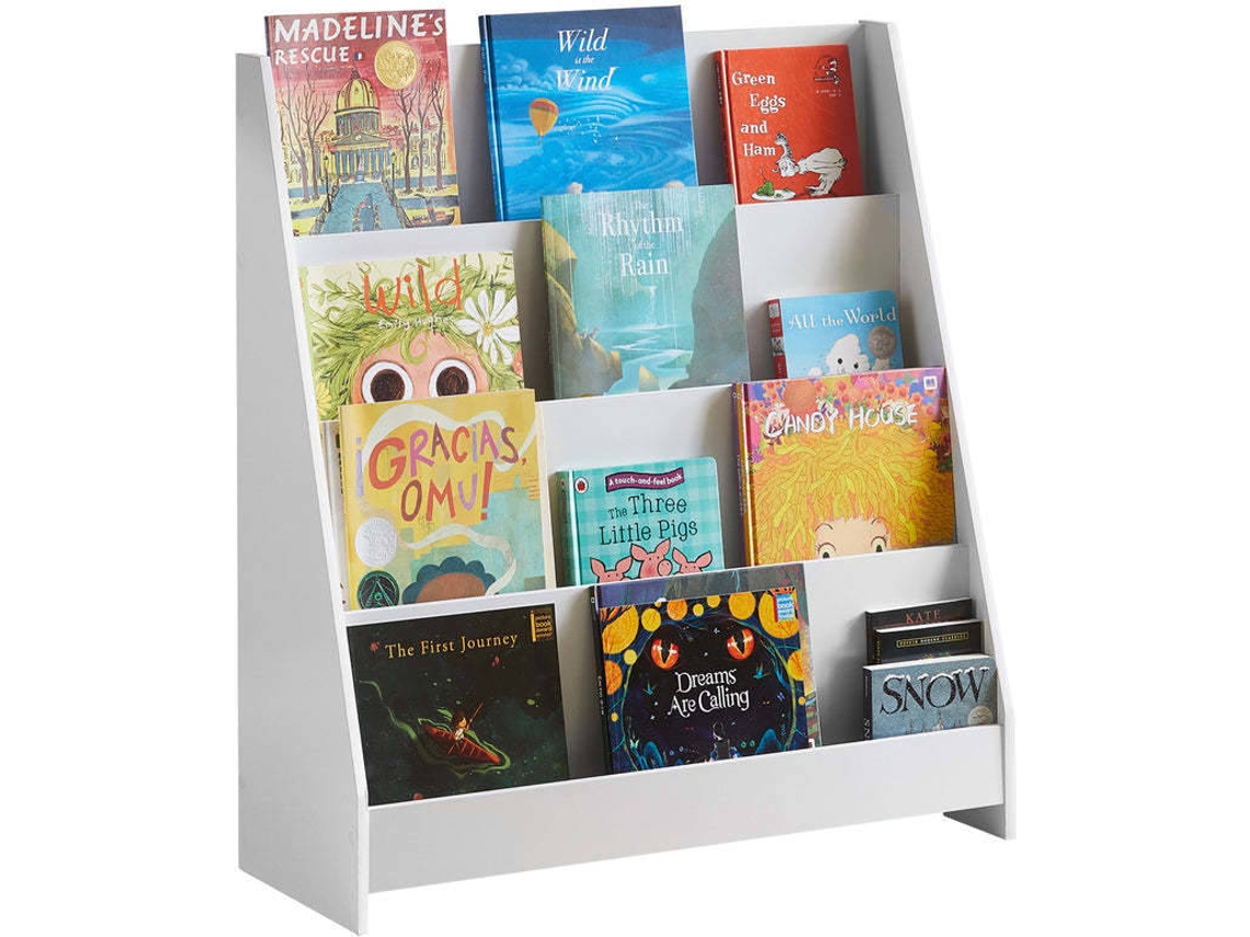 Librería Infantil SOBUY (‎Blanco - MDF - 80x30x88 cm)