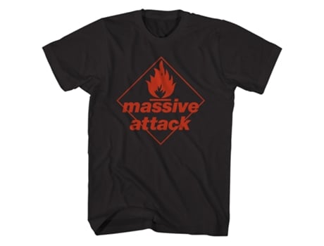 Camiseta ROCKINSTONE Massive Attack Camiseta ROCKINSTONE con diseño de álbum de líneas azules Camiseta ROCKINSTONE Massive Attack (XXXL)