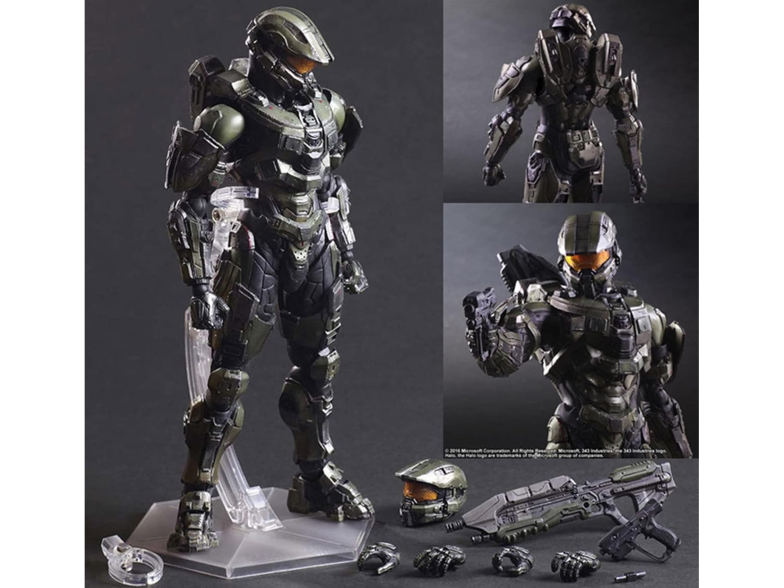Juego Play Arts Kai Halo 5 guardianes No.1 maestro jefe película PVC acción Anime figuras juguete Anime colección modelo juguete 27cm UISAVE