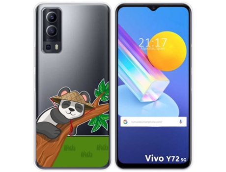 Carcasa Vivo Y52 5G TUMUNDOSMARTPHONE Dibujos Transparente Multicolor
