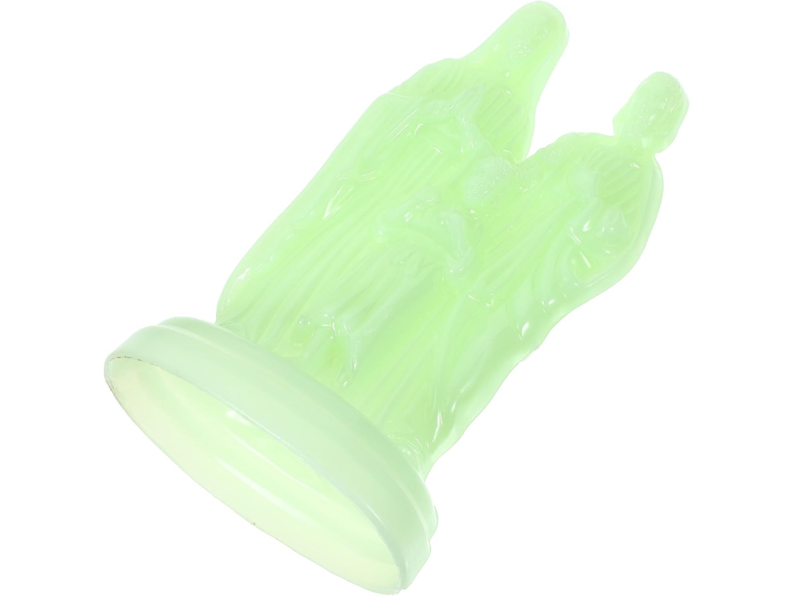 Adorno Delicado Luminoso Reutilizable Plástico Verde Claro Decoración Religiosa Católica Ambiente Festivo