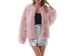 2026-chaqueta De Pelo Falso Para Mujer Abrigo Invierno Manga Larga Caliente