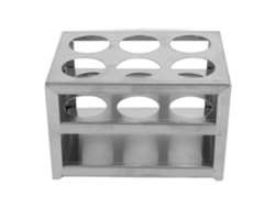 Soporte De Prueba De Acero Inoxidable 304, 3 Niveles, 6 Orificios Para Tubos De 32 Mm, Para Laboratorio.