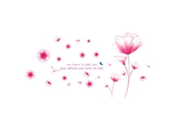 Rebe-adesivos De Vinil Decorativos Para Quarto De Casamento Floral Pink Dream Românticos E Acolhedores Removíveis