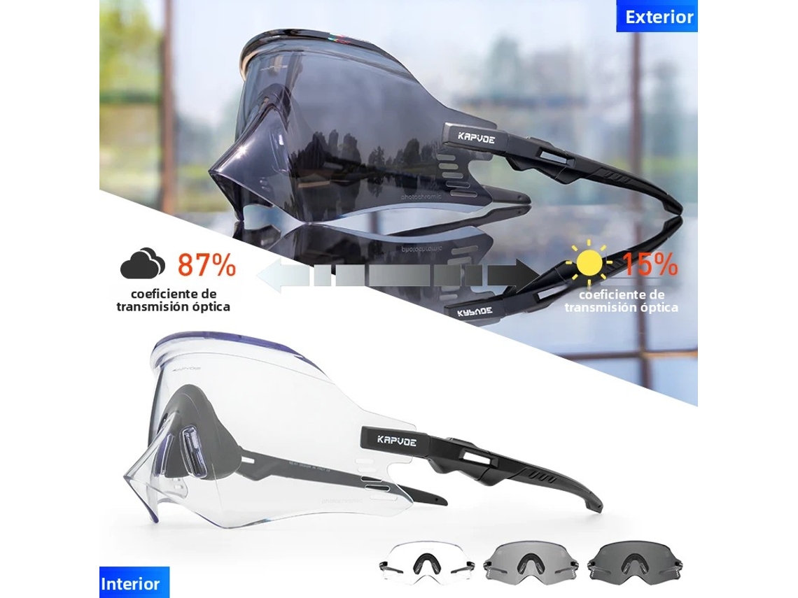 Gafas de ciclismo unisex MDUG con protección UV400 (modelo fotocromático 1)