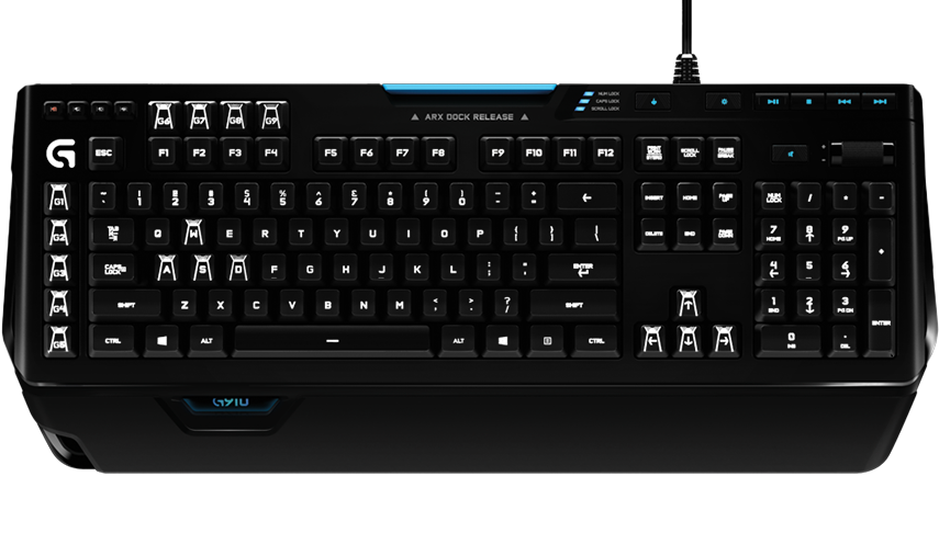 Teclado Gaming LOGITECH G910 (Mecánico - Inglés - Negro)