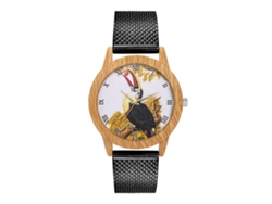 Reloj De Pulsera Unisex De Moda Con Correa De Silicona Y Movimiento De Cuarzo Negro.