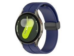 Correa de silicona para Samsung Galaxy Watch 7/fe/6/5/4 - Negra - Cierre magnético plegable