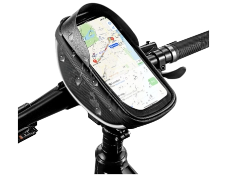 Bolsa para bicicleta, bolsa para cuadro de bicicleta, alforjas para bicicletas, bolsa para tubo impermeable y de gran capacidad, con visera y CHRONUS
