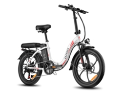 Fafrees F20 Bicicleta Eléctrica - Motor 250w Batería 36v18ah Ruedas 20'' Freno De Disco Mecánico - Blanco