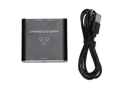 Divisor De Ethernet Gigabit 1 Para 2 1000mbps Adaptador Splitter Rj45 Switch De Rede Para Iptv Roteador Pc