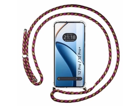 Funda Dorado para Realme 12 Pro 5G / 12 Pro Plus 5G TUMUNDOSMARTPHONE Silicona Rosa
