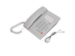 Teléfono de escritorio para casa (sin manos libres, blanco)
