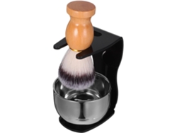 Kit De Afeitado Para Hombre Con Soporte De Acero Inoxidable Y Brocha De Nailon.