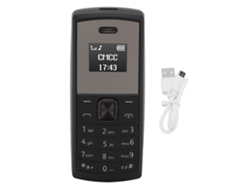 Telefone Celular Miniatura Bm01 Menor Do Mundo Com Bt Dual Sim Gsm Reprodutor De Música E Alterador De Voz Preto
