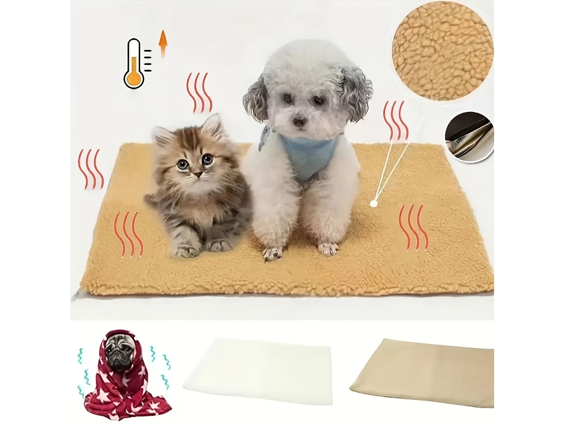 Alfombrilla auto-calefactable para perros en climas fríos, ergonómica, para uso diario STELASPLEN