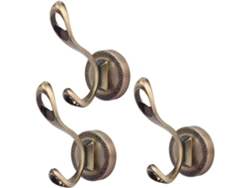 Perchero De Pared De Metal Para Baño, Abrigos, Ropa Y Toallas, Con Doble Gancho