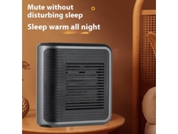 Mini calefactor de pared multifuncional de 800 W con temporizador táctil, 220 V, ventilador de aire caliente y calefacción cerámica PTC. Mdug