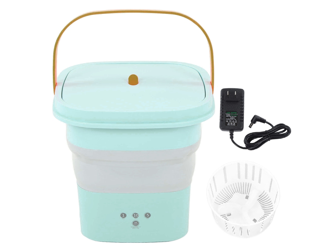 Minilavadora Plegable Pequeña Con Cesta De Drenaje Para Ropa Interior Y Ropa Infantil.
